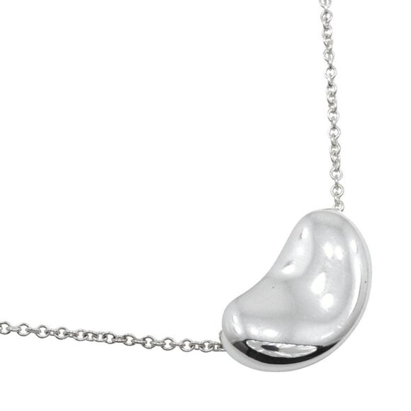 TIFFANY&Co. Bean Necklace Elsa Peretti Silver925 10.9g Women - Picture 1 of 10